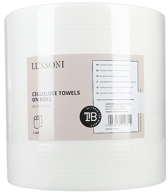 Einwegtücher aus Zellulose auf Rolle 26x26 cm - Lussoni Cellulose Towels On Roll — Bild N1