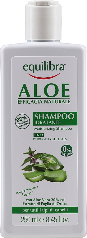 Feuchtigkeitsspendendes Shampoo mit Aloe Vera - Equilibra
