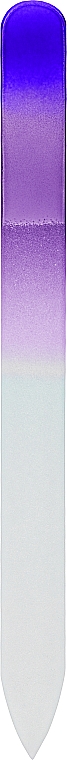 Glasnagelfeile blau-rosa - Tools For Beauty Glass Nail File With Rainbowr Print — Bild N1