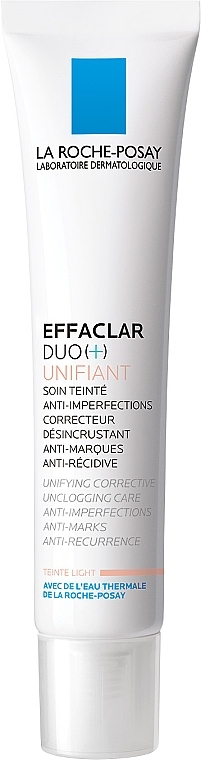Getönte Gesichtspflege gegen Hautunreinheiten und Pickelmale - La Roche-Posay Effaclar Duo + Unifiant