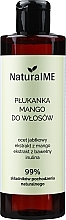 Düfte, Parfümerie und Kosmetik Regenerierende und ausgleichende Haarspülung mit Mangoextrakt, Apfelessig, Baumwollsamenextrakt und Inulin - NaturalME