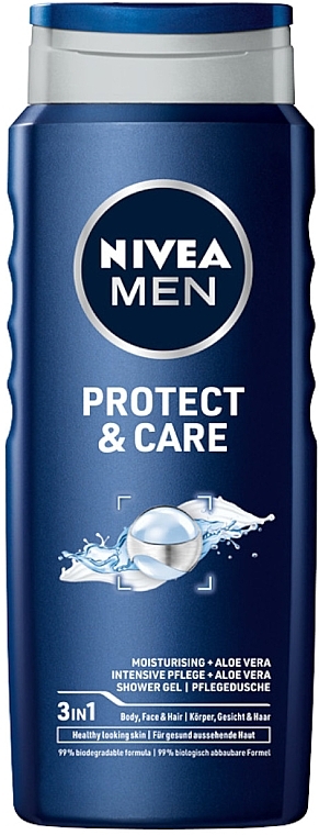 Körperpflegeset - NIVEA Men Protect & Care (Duschgel 250ml + Deo Roll-on 50ml + Gesichts- und Körpercreme 75ml) — Bild N5