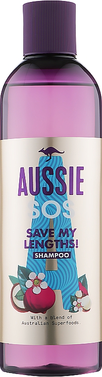 Shampoo für strapaziertes Haar - Aussie SOS Save My Lengths! Shampoo — Bild N1