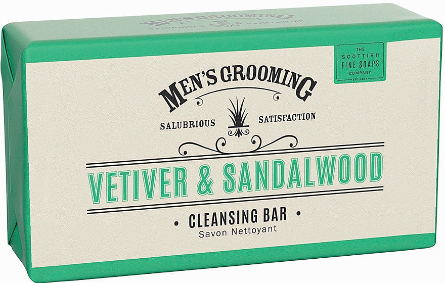 Duschseife Vetiver und Sandelholz - Scottish Fine Soaps Vetiver & Sandalwood Men's Cleansing Bar Soap — Bild N1