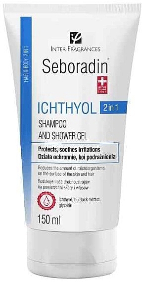 2in1 Shampoo und reinigendes Duschgel mit Ichthyol - Seboradin Ichthyol Hair Shampoo and Shower Gel — Bild N1