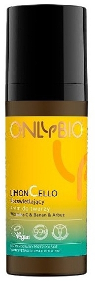 Aufhellende Gesichtscreme mit Vitamin C, Banane und Wassermelone - OnlyBio Limoncello  — Bild N1