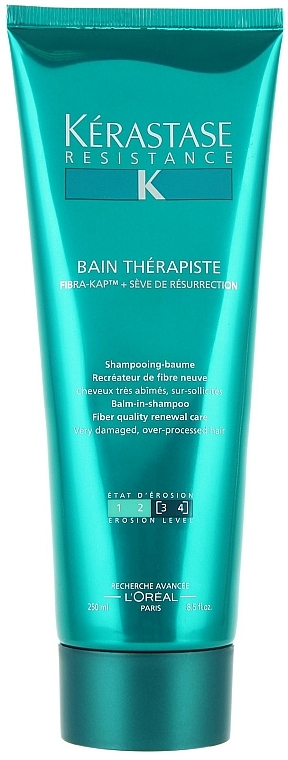 Sanft reinigendes Balm-Shampoo für stark bis sehr stark strukturgeschädigtes Haar - Kerastase Resistance Therapist Balm-in-Shampoo