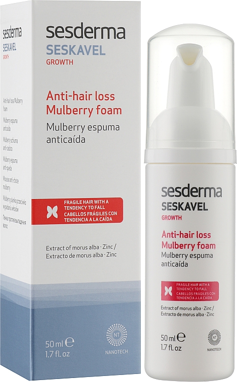 Schaum gegen Haarausfall - Sesderma Seskavel Growth Anri-hair Loss Mulberry Foam — Bild N2