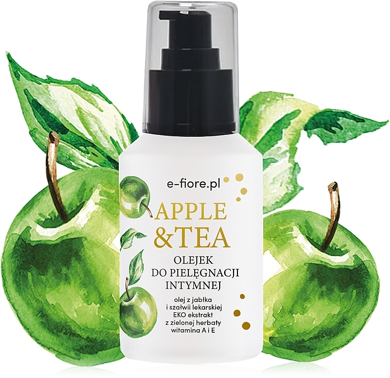 Öl für die Intimpflege - E-Fiore Apple & Tea — Bild N1