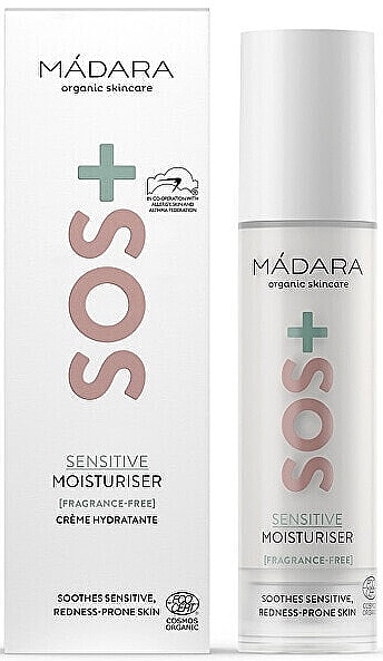 Feuchtigkeitsspendende Gesichtscreme - Madara Cosmetics SOS+ Sensitive Moisturiser  — Bild N1
