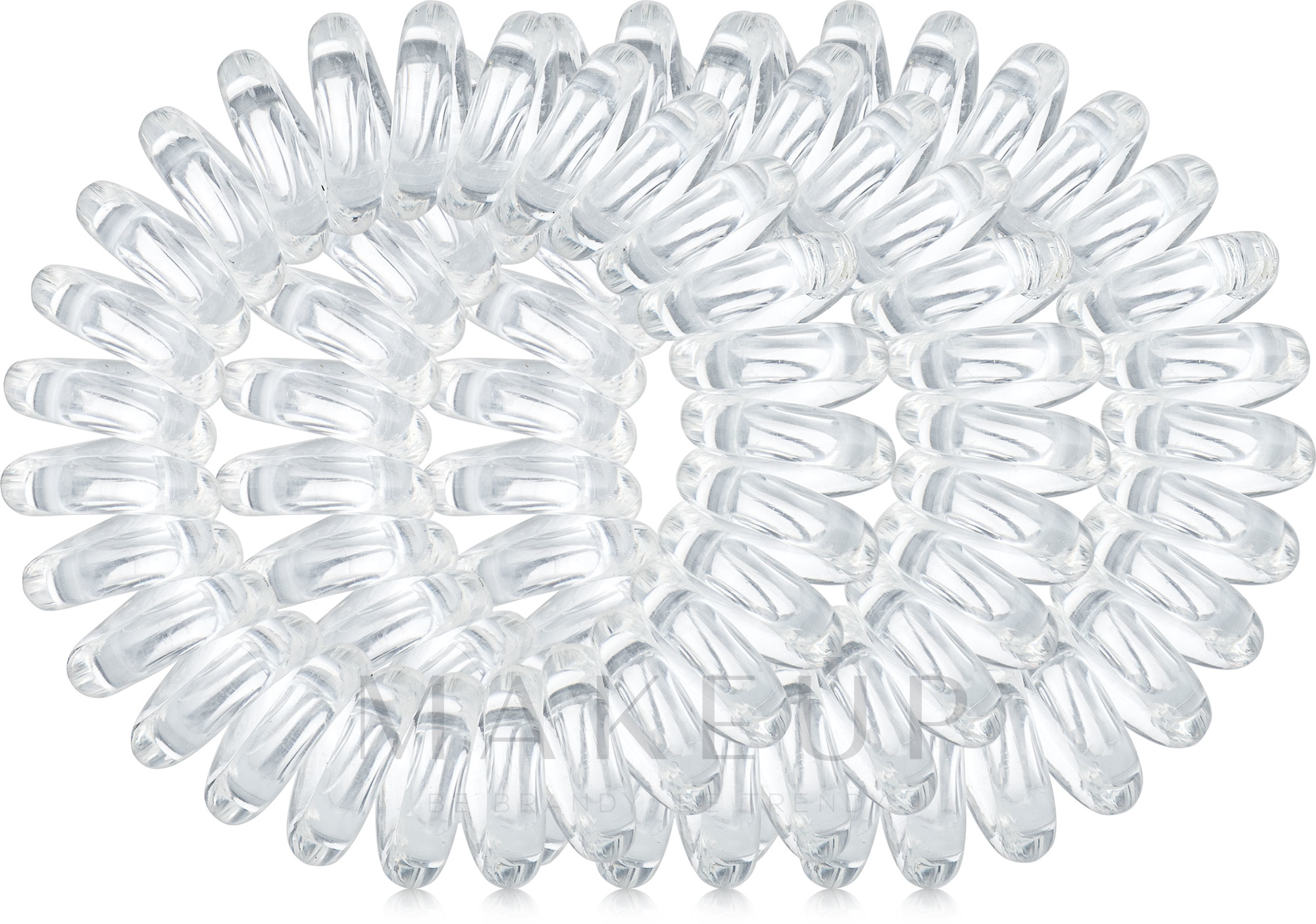 Haargummis "Power Crystal Clear" 3 St. - Invisibobble Power Hair Ring Crystal Clear — Bild 3 St.