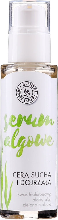 Hyaluronserum für das Gesicht mit Algen und grünem Tee - E-Fiore Serum — Bild N1