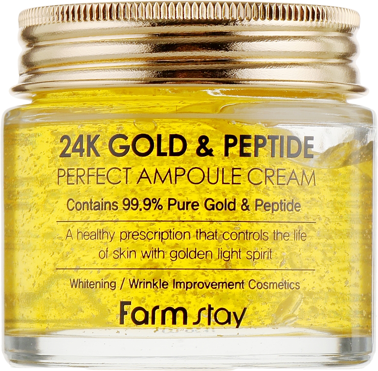 Ampullencreme mit Gold und Peptiden - FarmStay 24K Gold & Peptide Perfect Ampoule Cream — Bild N1
