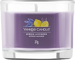 Duftkerze im Glas Zitrone & Lavendel Mini - Yankee Lemon Lavender Candle — Bild N1
