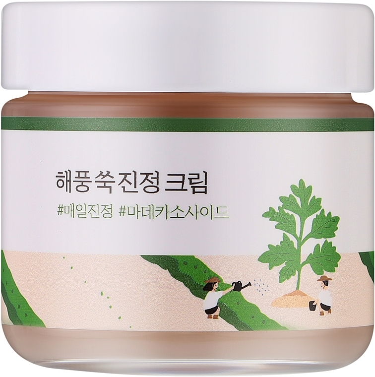 Beruhigende Creme mit Meereswermut - Round Lab Mugwort Calming Cream — Bild N1