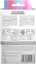 Verjüngende Augenpatches mit Schneckenschleim - L'biotica Hydrogel Eye Pads With Snail Slime Rejuvenating — Bild N2