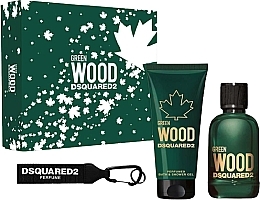 Düfte, Parfümerie und Kosmetik Dsquared2 Green Wood Pour Homme - Duftset (Eau de Toilette 100ml + Duschgel 100ml)