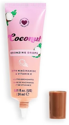 Bronzer - I Heart Revolution Coconut Bronze Tinted Glow Drops — Bild N2