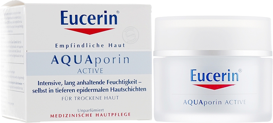 Tief feuchtigkeitsspendende Gesichtscreme für trockene Haut - Eucerin AquaPorin Active Deep Long-lasting Hydration For Dry Skin — Bild N2