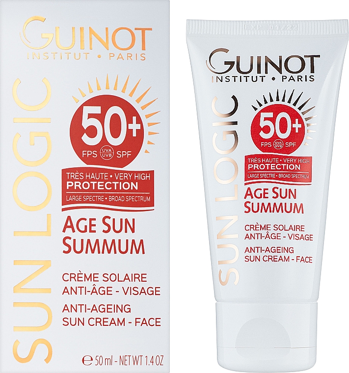 Anti-Aging-Sonnencreme - Guinot Age Sun Summum Anti-Ageing Sun Cream SPF50 — Bild N2
