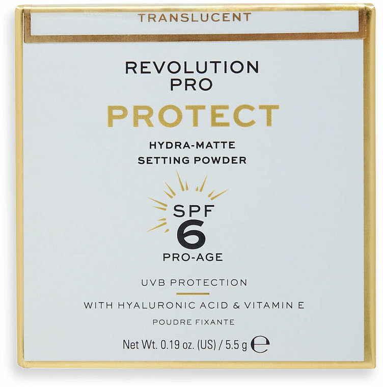 Gesichtspuder - Revolution Pro Protect Mattifying Translucent Loose Setting Powder SPF6 — Bild N4