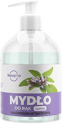 Antibakterielle flüssige Handseife mit Salbeiextrakt - Novame Sage Extract Hand Soap — Bild N1