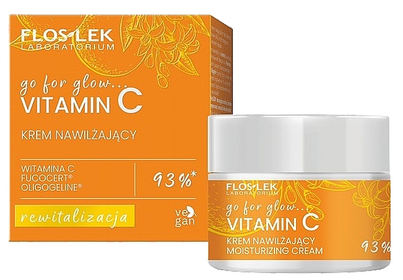 Feuchtigkeitsspendende Gesichtscreme mit Vitamin C - Floslek Go For Glow Witamin C  — Bild N1