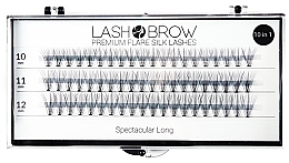 Düfte, Parfümerie und Kosmetik Wimpernbüschel-Set - Lash Brown Premium Flare Silk Lashes Spectacular Long