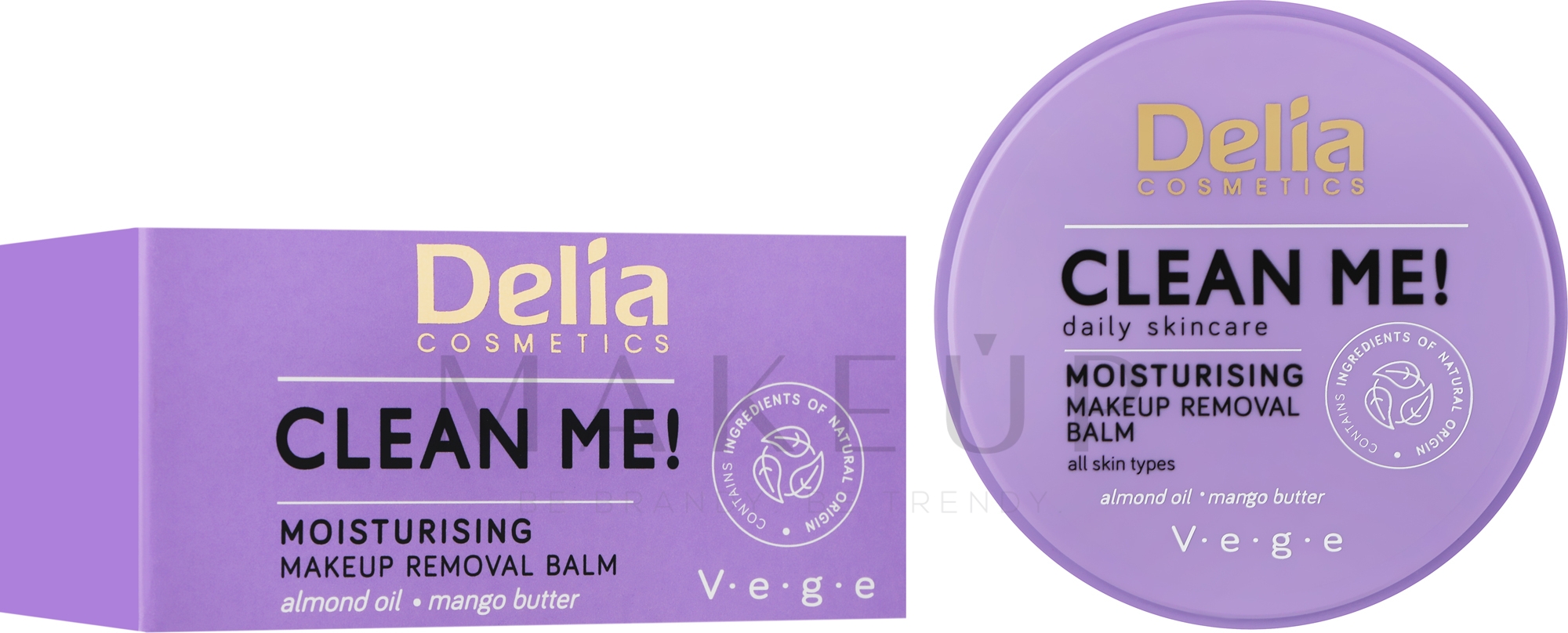 Feuchtigkeitsspendende Lotion zum Abschminken - Delia Clean Me Moisturizing Makeup Remover — Bild 40 g