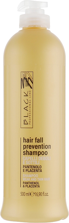 Shampoo gegen Haarausfall mit Panthenol und Plazenta - Black Professional Line Panthenol & Placenta Shampoo — Bild N1