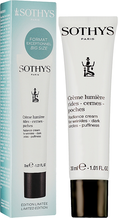 Creme für die Haut um die Augen - Sothys Radiance Cream For Wrinkles Dark Circles Puffiness (Tube)  — Bild N2