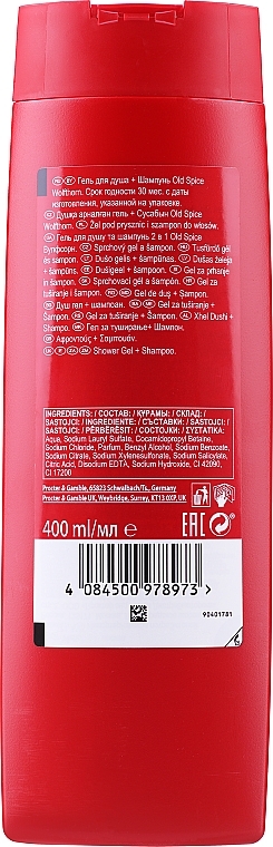 2in1 Shampoo-Duschgel - Old Spice Wolfthorn Shower Gel + Shampoo 3 in 1 — Bild N3