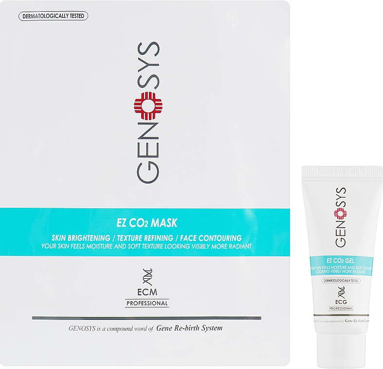 Sauerstoff-Gesichtsmaske - Genosys CO2 Face Mask Kit (gel/20ml + mask/12g) — Bild N1