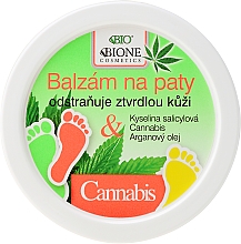 Düfte, Parfümerie und Kosmetik Weichmachender Fersenbalsam mit Cannabis - Bione Cosmetics Cannabis Heel Balm Removes Hard Skin