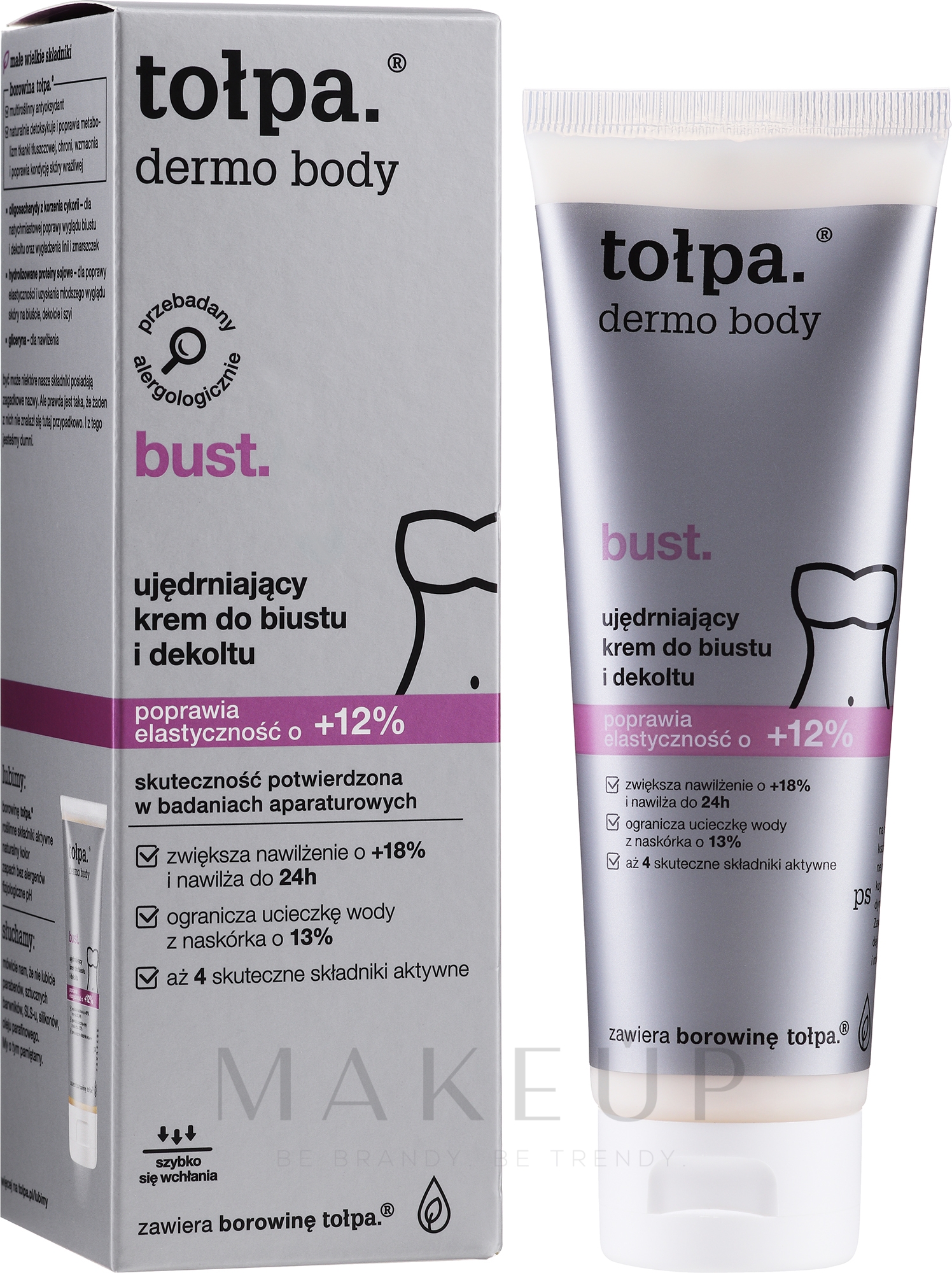 Modellierende und straffende Brust- und Dekolletécreme - Tolpa Dermo Body Bust Firming Cream — Bild 125 ml