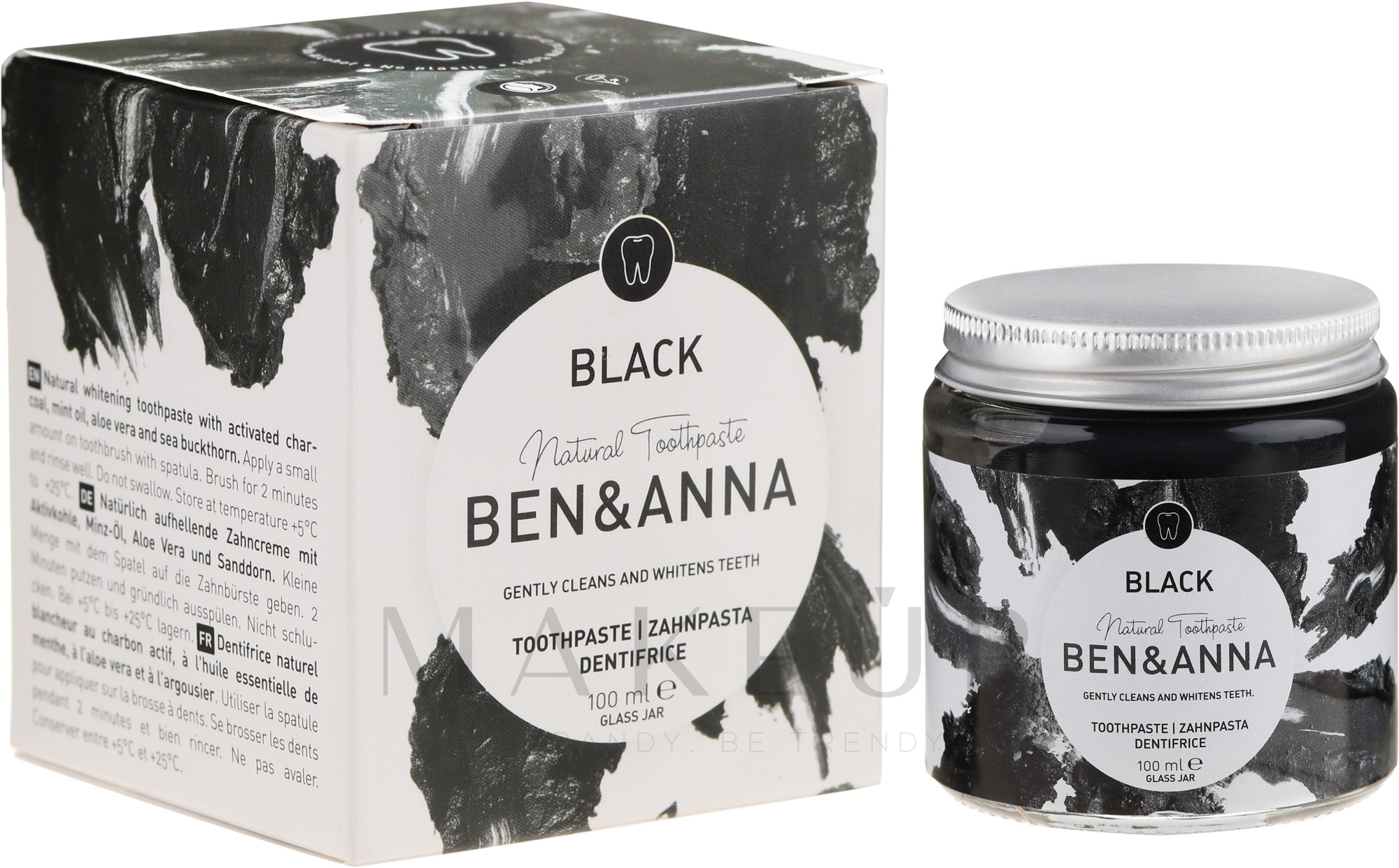 Natürliche schwarze Zahnpasta - Ben & Anna Natural Black Toothpaste — Foto 100 ml
