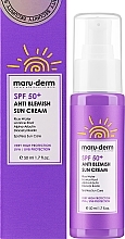 Sonnenschutzmittel für das Gesicht gegen Altersflecken  - Maruderm Cosmetics Anti-Blemish Sun Cream SPF 50  — Bild N2