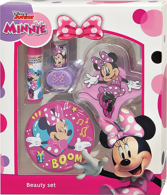 EP Line Minnie Beauty Set (Lippenbalösam 4g + Nagellack 1 St. + Lipgloss 1 St. + Spiegel 1 St.) - Set — Bild N1