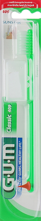 Zahnbürste Classic 409 weich grün - G.U.M Soft Compact Toothbrush — Bild N1