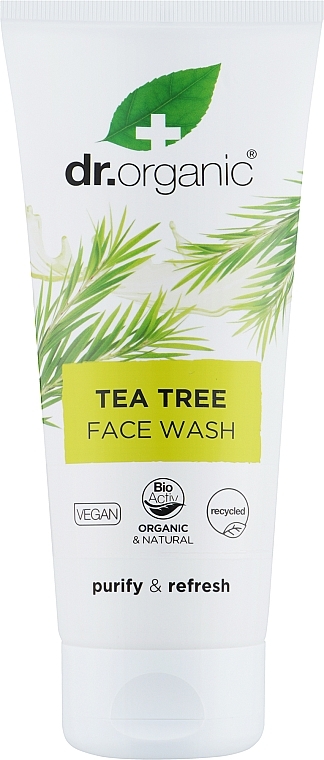 Gesichtsreinigungsgel mit Teebaumextrakt - Dr. Organic Tea Tree Face Wash — Bild N1