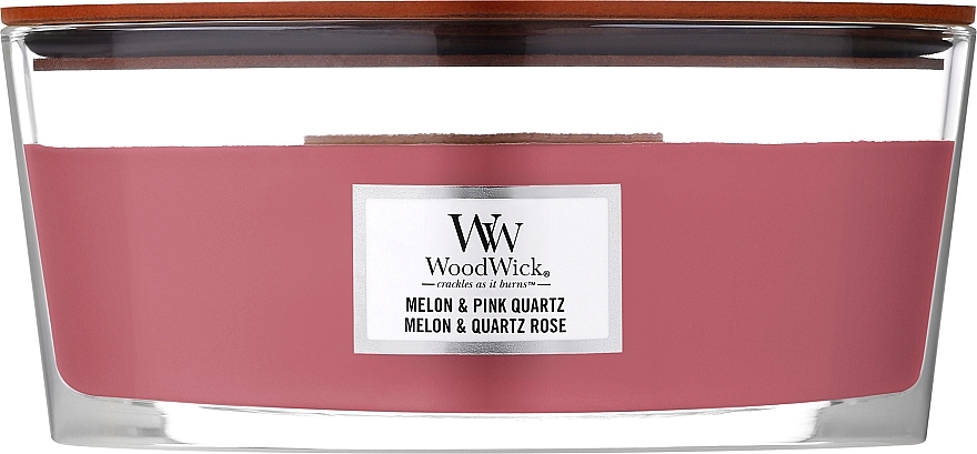 Duftkerze - WoodWick Smoked Melon & Pink Quartz — Bild N2