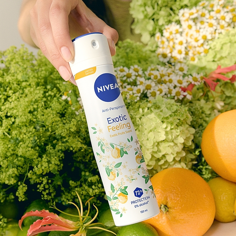 Deospray Antitranspirant - NIVEA Anti-Perspirant Pure Energy Exotic Fruits Limited Edition  — Bild N5