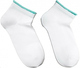 Düfte, Parfümerie und Kosmetik Socken Active weiß mit türkis - Conte