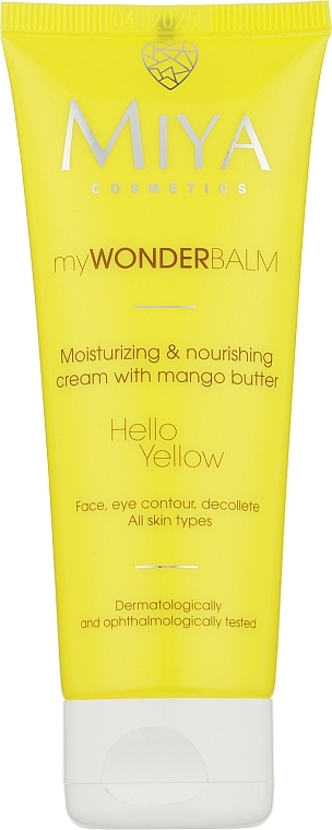 Feuchtigkeitsspendende und pflegende Gesichtscreme mit Mangobutter - Miya Cosmetics My Wonder Balm Hello Yellow Face Cream — Foto N4