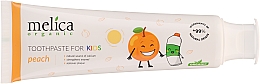 Kinder-Zahnpasta Pfirsich - Melica Organic Toothpaste For Kids Peach — Bild N3
