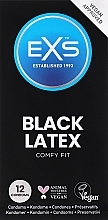 Kondomen schwarz 12 St. - EXS Condoms Comfy Fit Black Latex — Bild N1