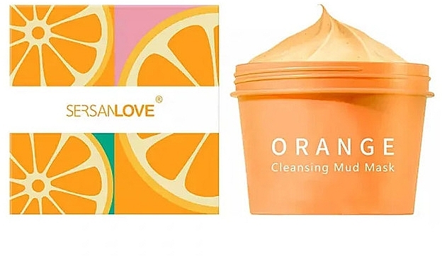 GESCHENK! Reinigende Schlamm-Gesichtsmaske mit Orangenextrakt - Sersanlove Orange Cleansing Mud Mask — Bild N1