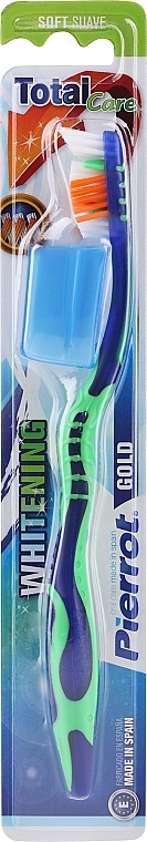 Zahnbürste weich Gold grün-blau - Pierrot — Bild N1