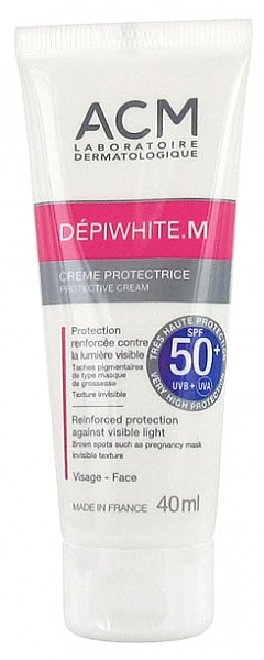 Sonnenschutzcreme für das Gesicht LSF 50+ - ACM Laboratoire Depiwhite.M Protective Cream SPF 50+ — Bild N1