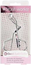 Klassische Wimpernzange - Brushworks Classic Lash Curler Silver & Pink  — Bild N1